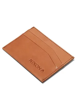 Nixon Flaco Leather Card Wallet - Tan