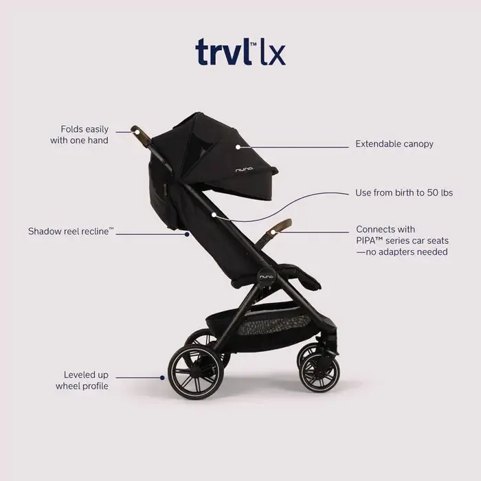 Nuna TRVL lx Stroller - Granite