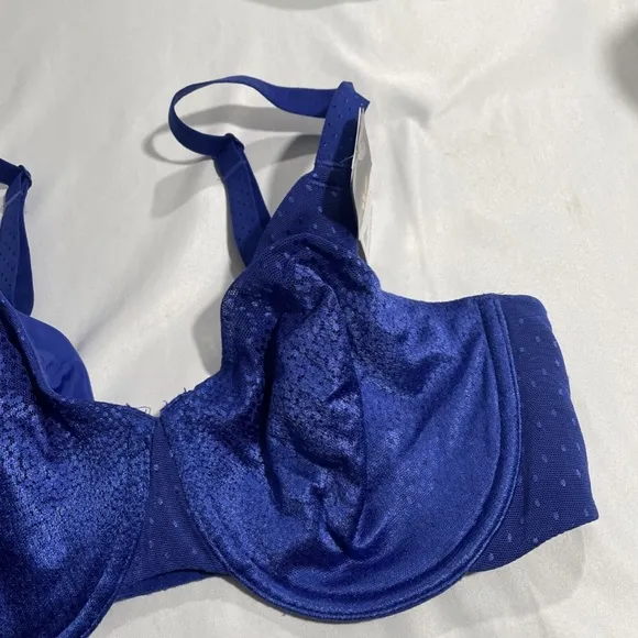 NWT $68 Wacoal [ 34D ] Back Appeal Smoothing Underwire Bra in Clematis Blue‎
