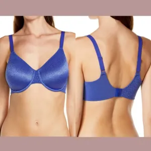 NWT $68 Wacoal [ 34D ] Back Appeal Smoothing Underwire Bra in Clematis Blue‎