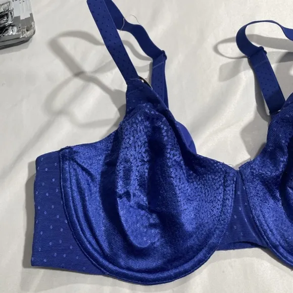 NWT $68 Wacoal [ 34D ] Back Appeal Smoothing Underwire Bra in Clematis Blue‎
