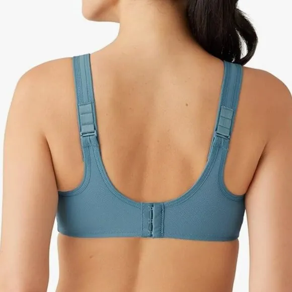 NWT Wacoal Women's Full Support Underwire Sport Bra, blue