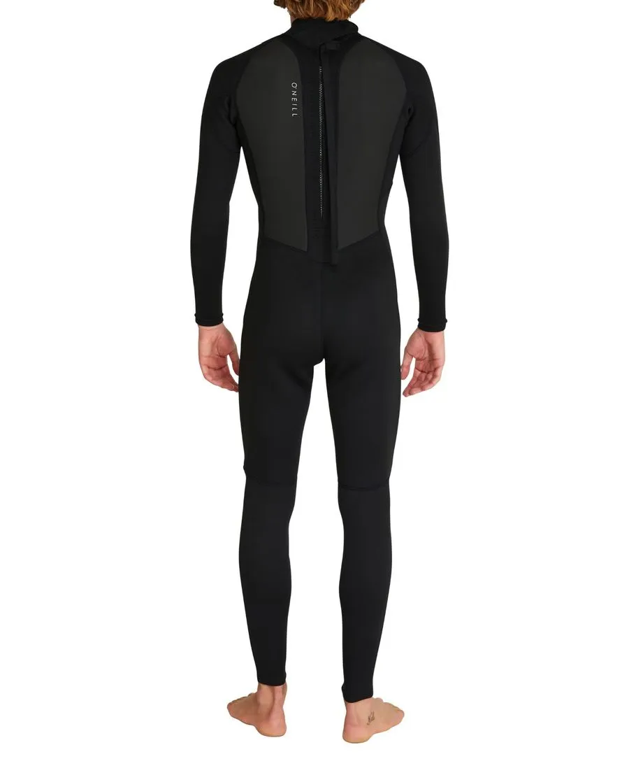 O'Neill Factor Back Zip Steamer 3/2mm - Black/Black