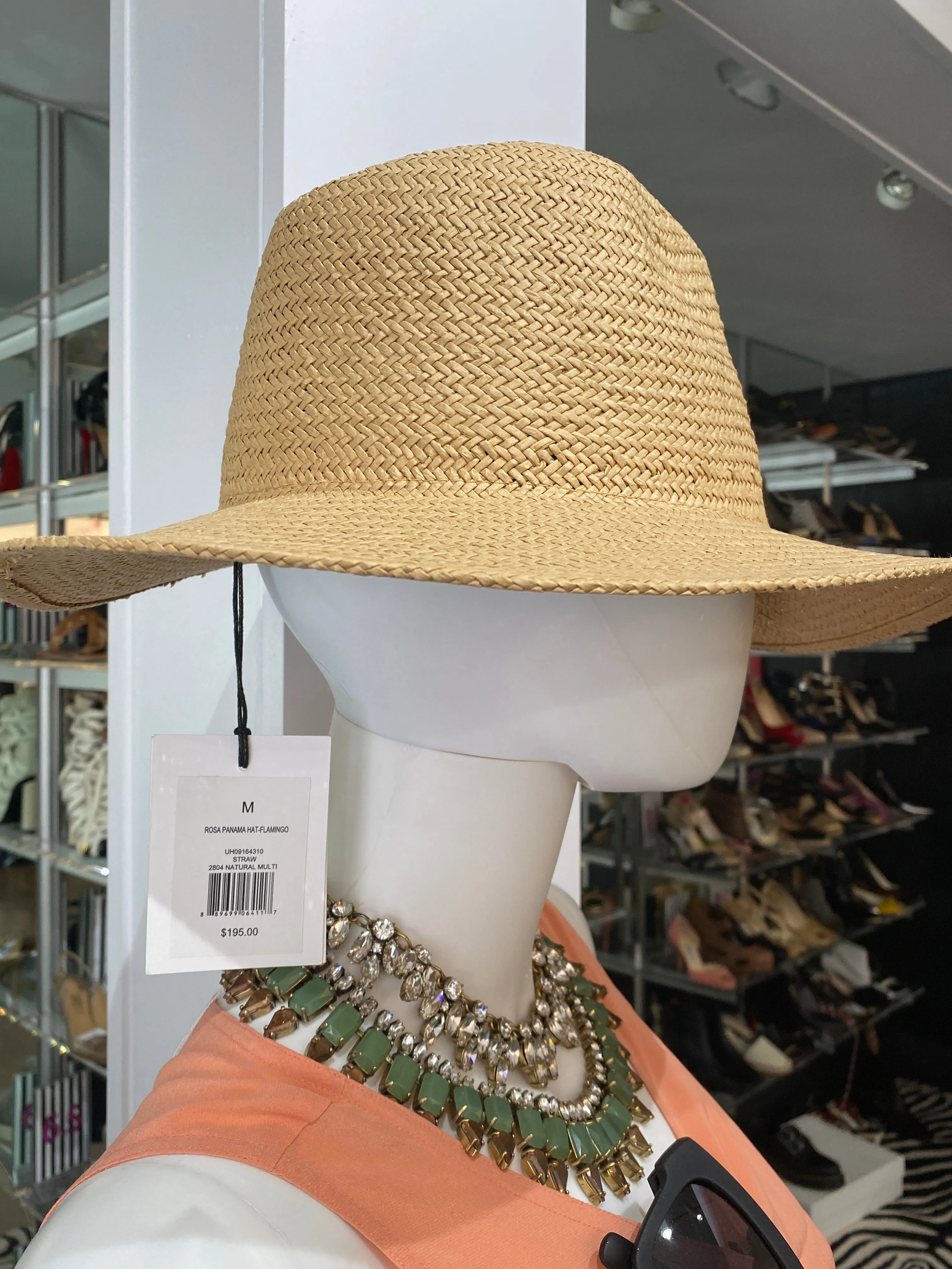 Onia Rosa Panama Hat- Flamingo