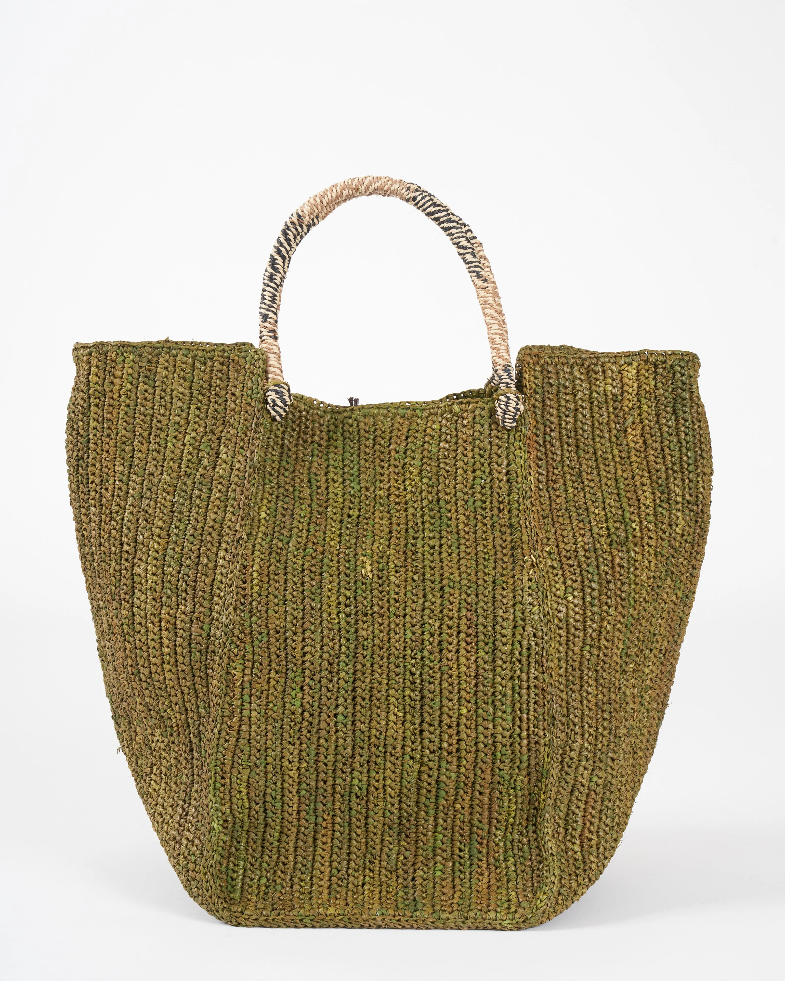 orion vertical tote - kaki beige mix