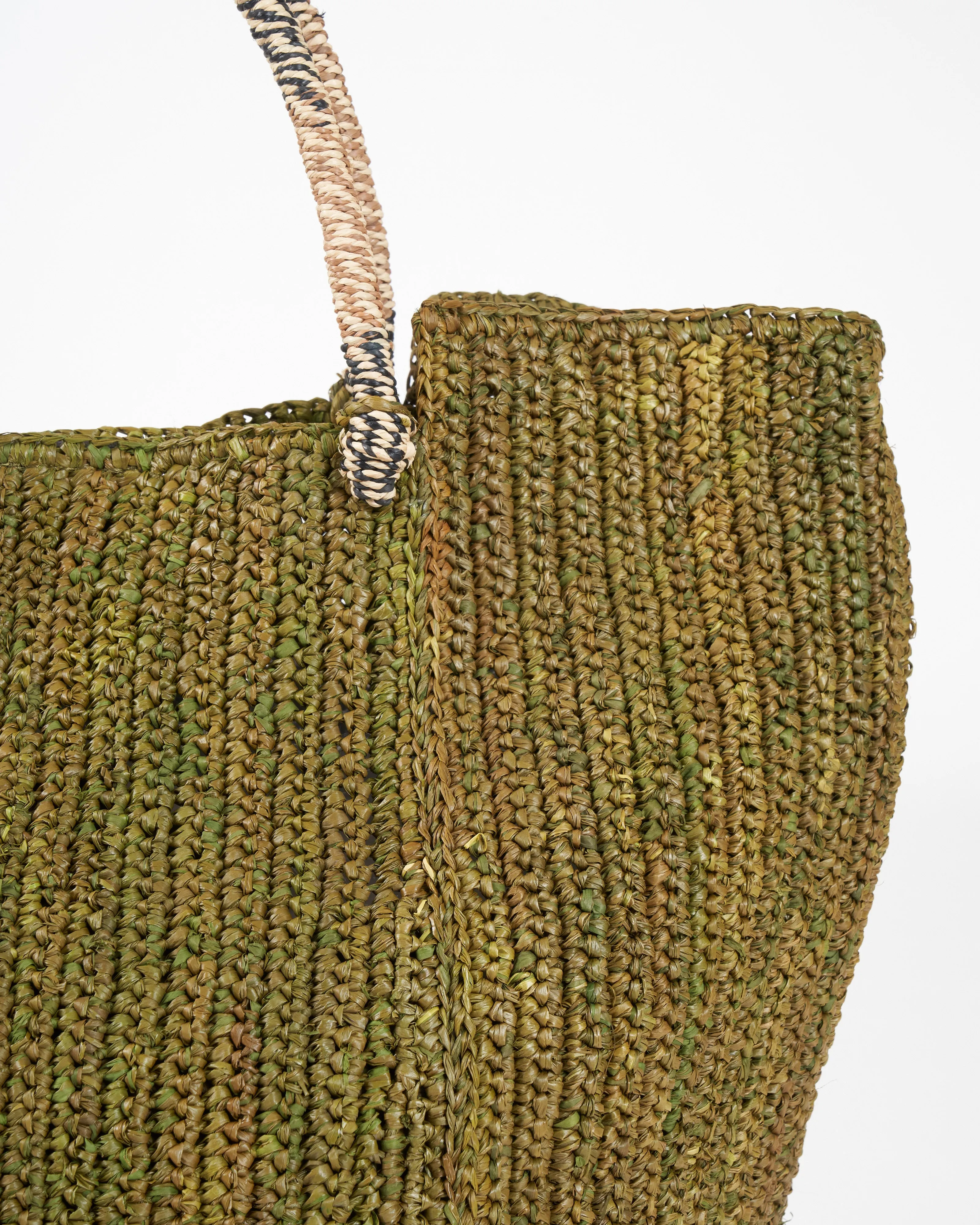 orion vertical tote - kaki beige mix