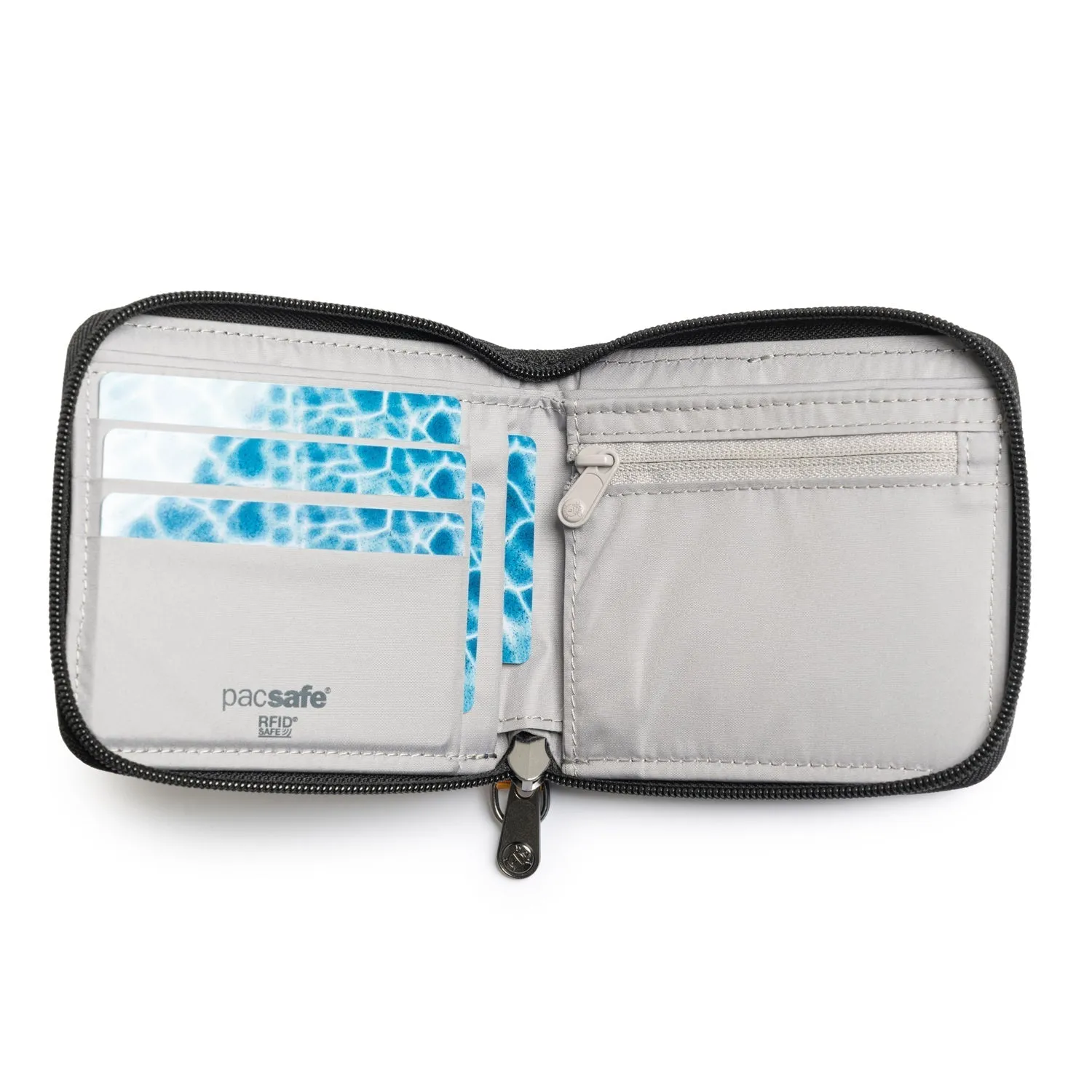 Pacsafe® RFIDsafe RFID blocking zip around wallet