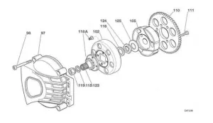 PADDED HUB 60cc/62cc