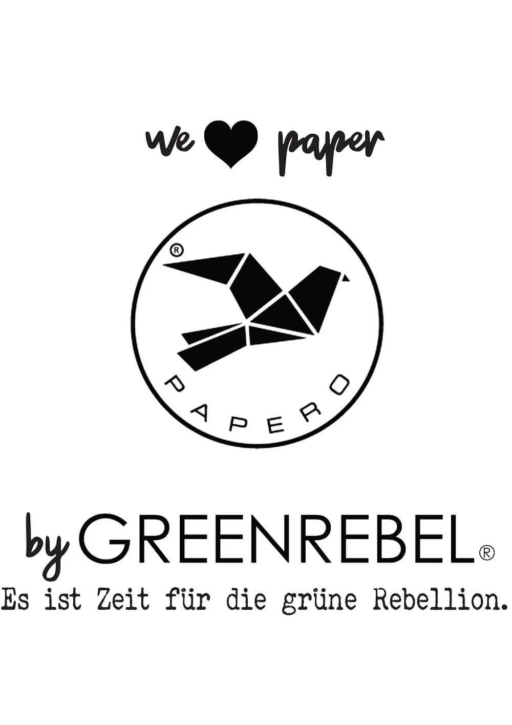 PAPERO Handy Umhängetasche BUTTERFLY aus Papier mit RFID für Passport, Reisen