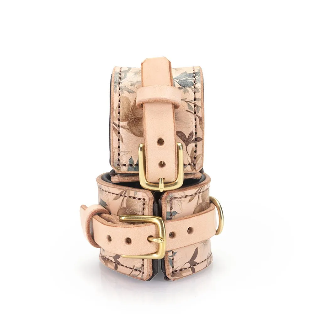 Paradise Brown Blossom Padded Cuffs