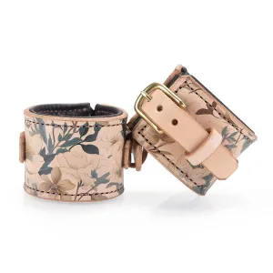 Paradise Brown Blossom Padded Cuffs