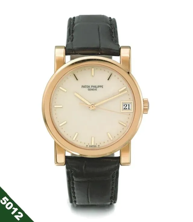 Patek Philippe 5012J Automatic Calatrava Massive Bold Case 34mm Circa 1996 Full Set