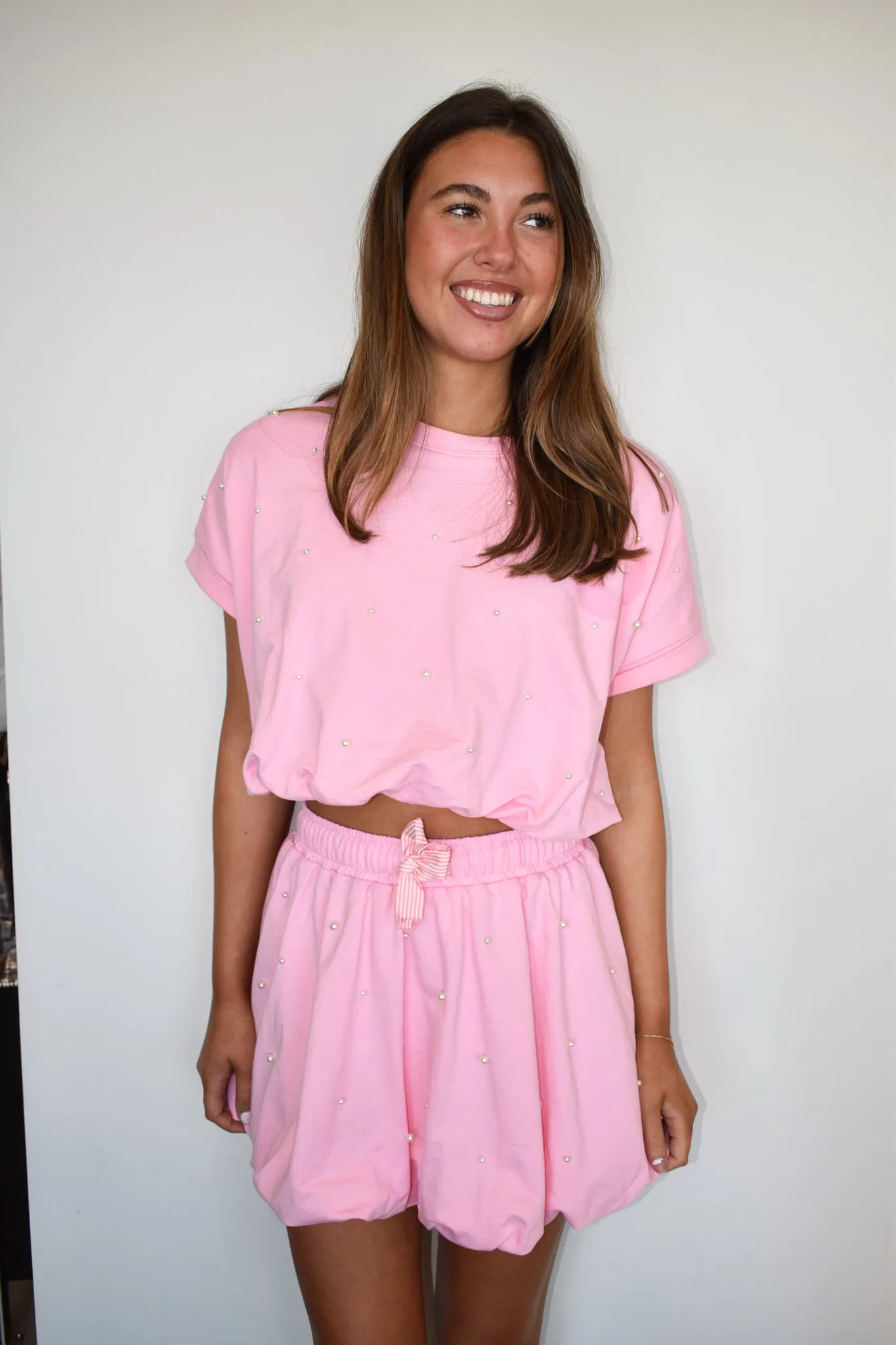 Pearl Accented Bubble Skort