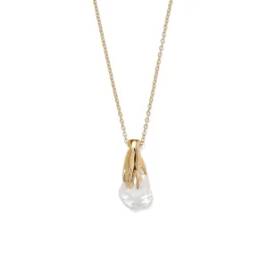 Pearl Hand Necklace in Gold