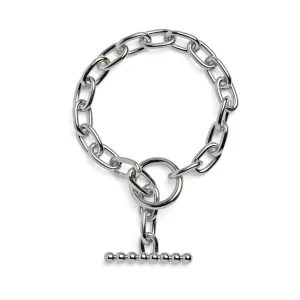 Pearled Toggle Bracelet in Silver