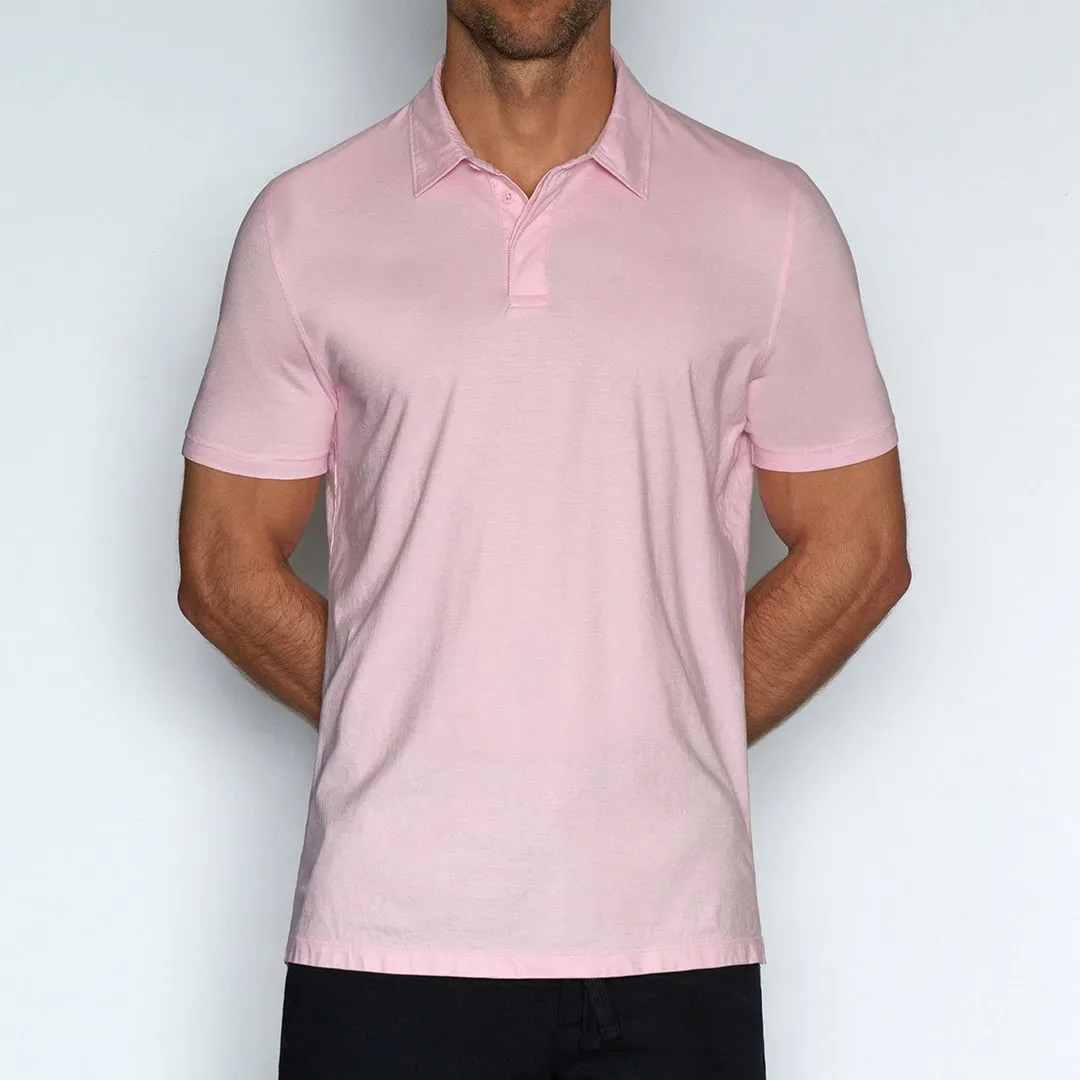 Perfect Pima Relaxed Polo Pino Pink