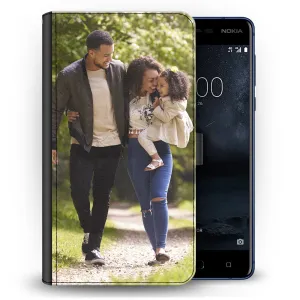 Personalised Leather Wallet Nokia Phone Case