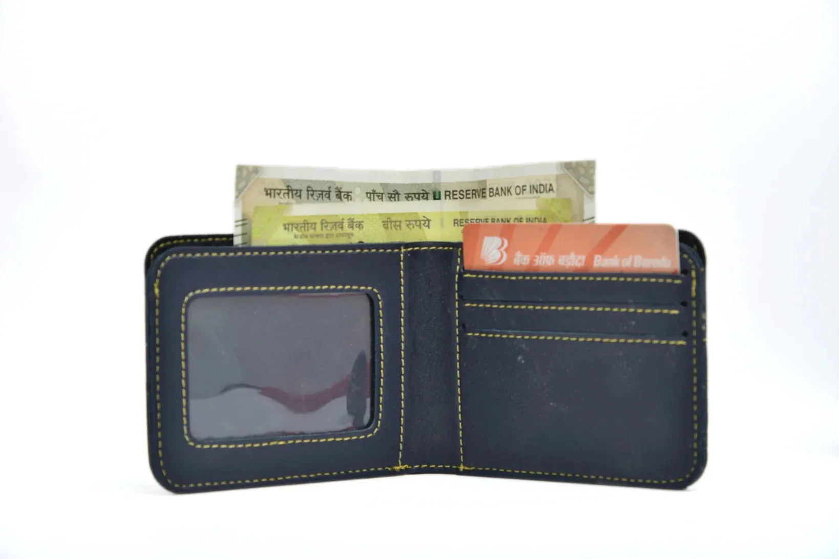 Personalized Best Vegan Leather Combo with Water Bottle - Blue