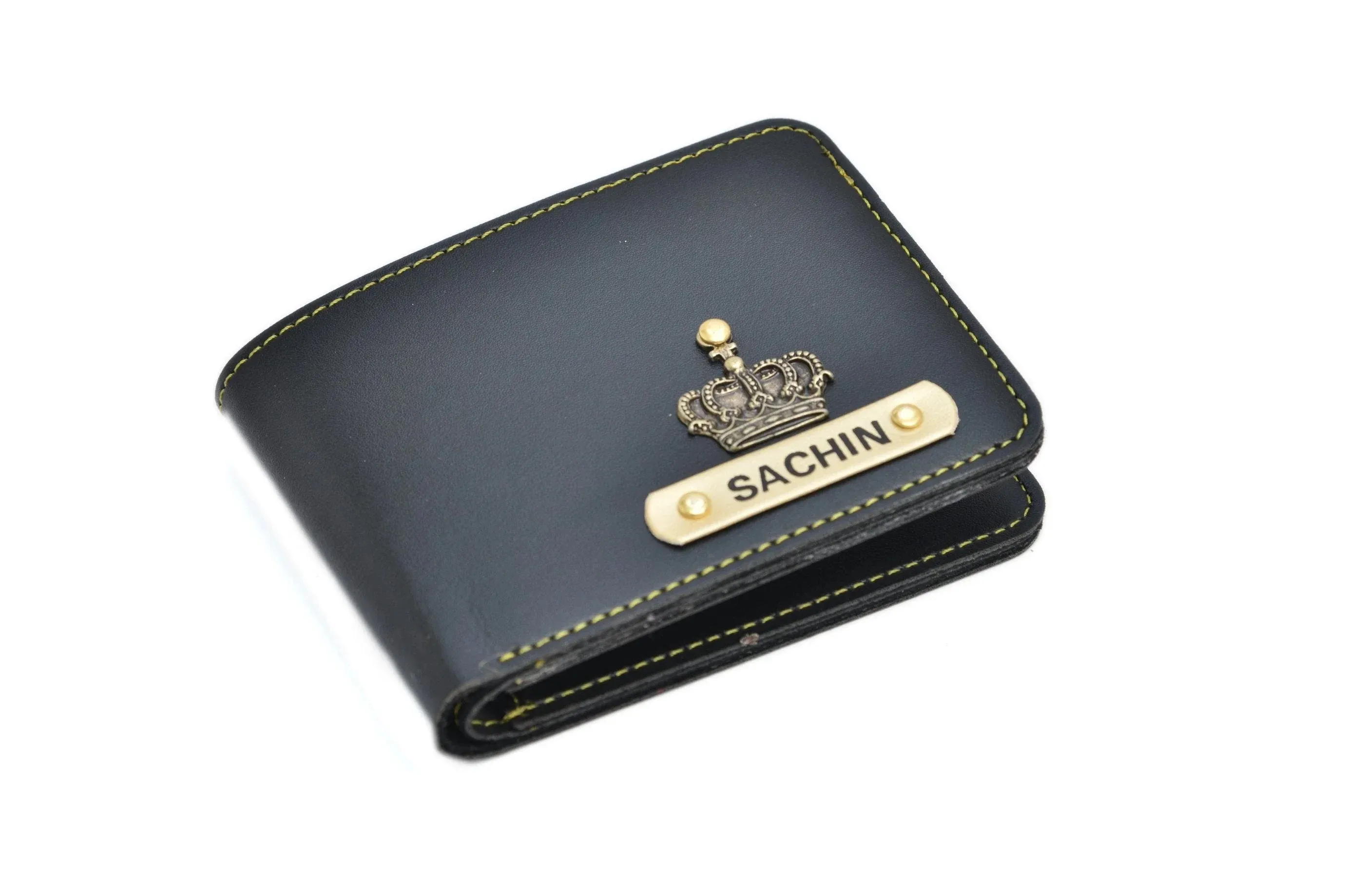 Personalized Couple's Combo : Sling Bag & Men's Wallet - Black