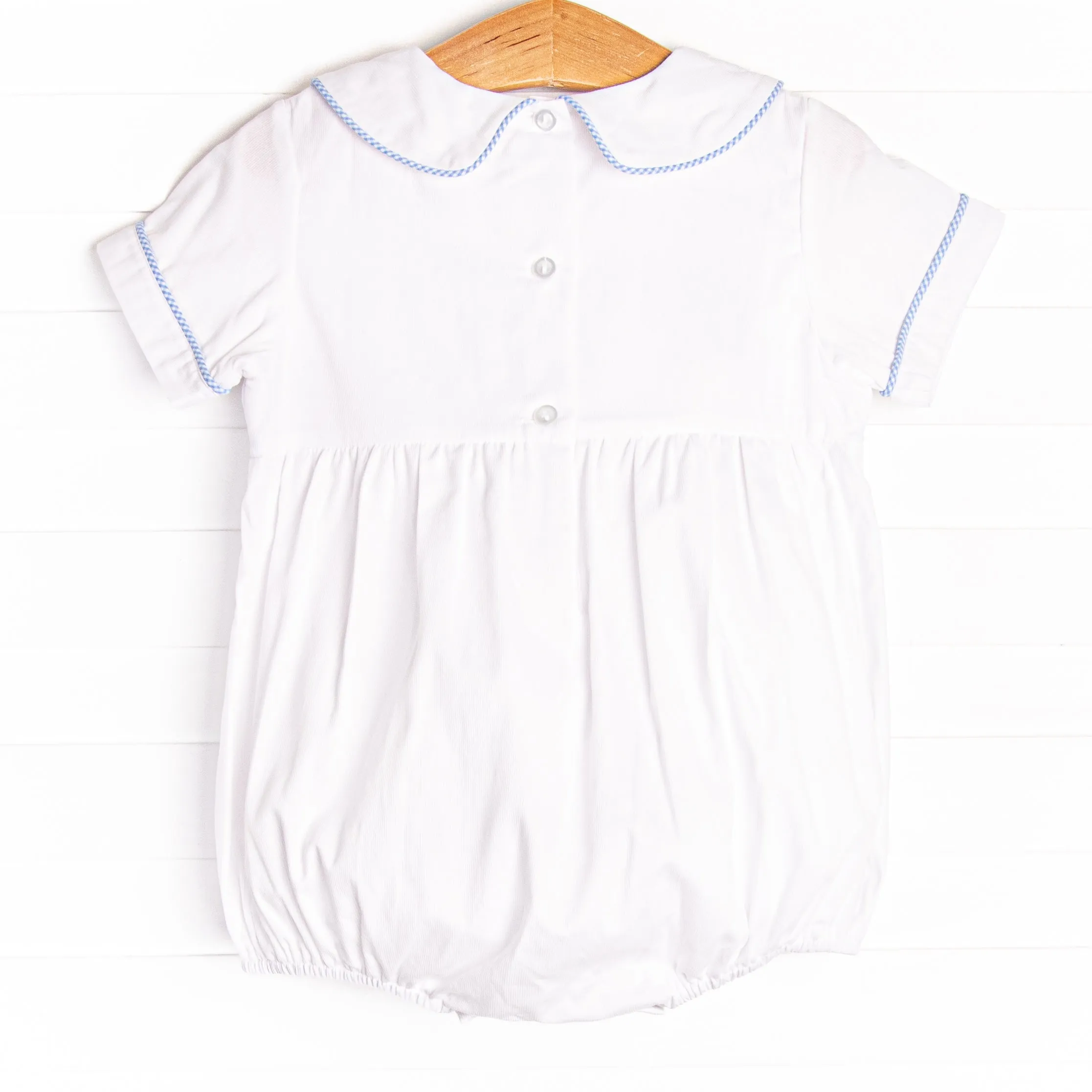 Peter Cottontail Smocked Bubble, Blue