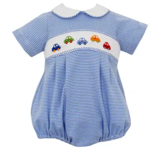 Petit Bebe Cars Short Smocked Bubble