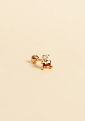 Piercing n°18 - Grenat
