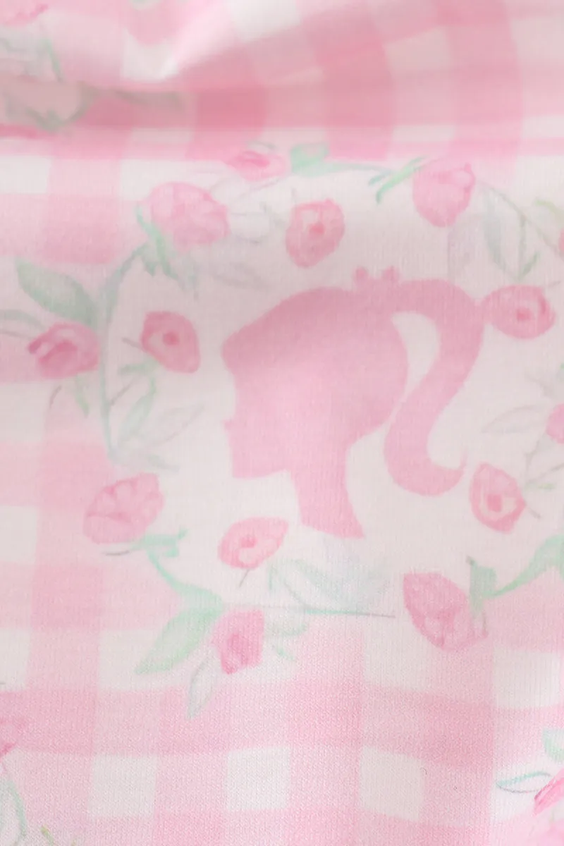 Pink Barbie Print Girl Bubble