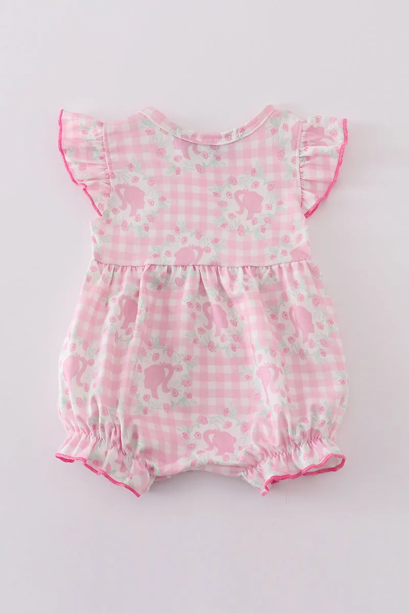 Pink Barbie Print Girl Bubble