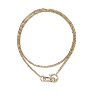Plait Necklace in Gold