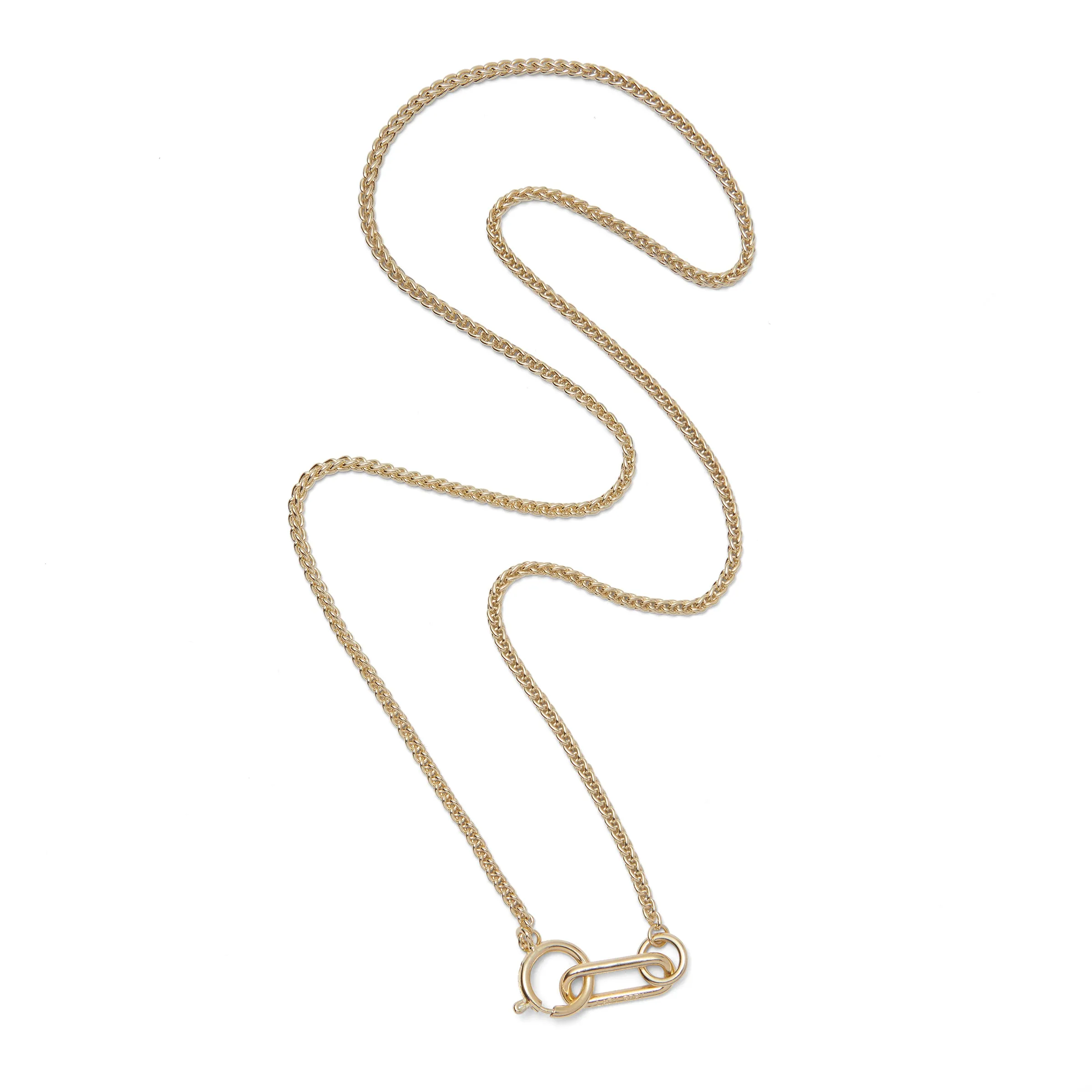 Plait Necklace in Gold