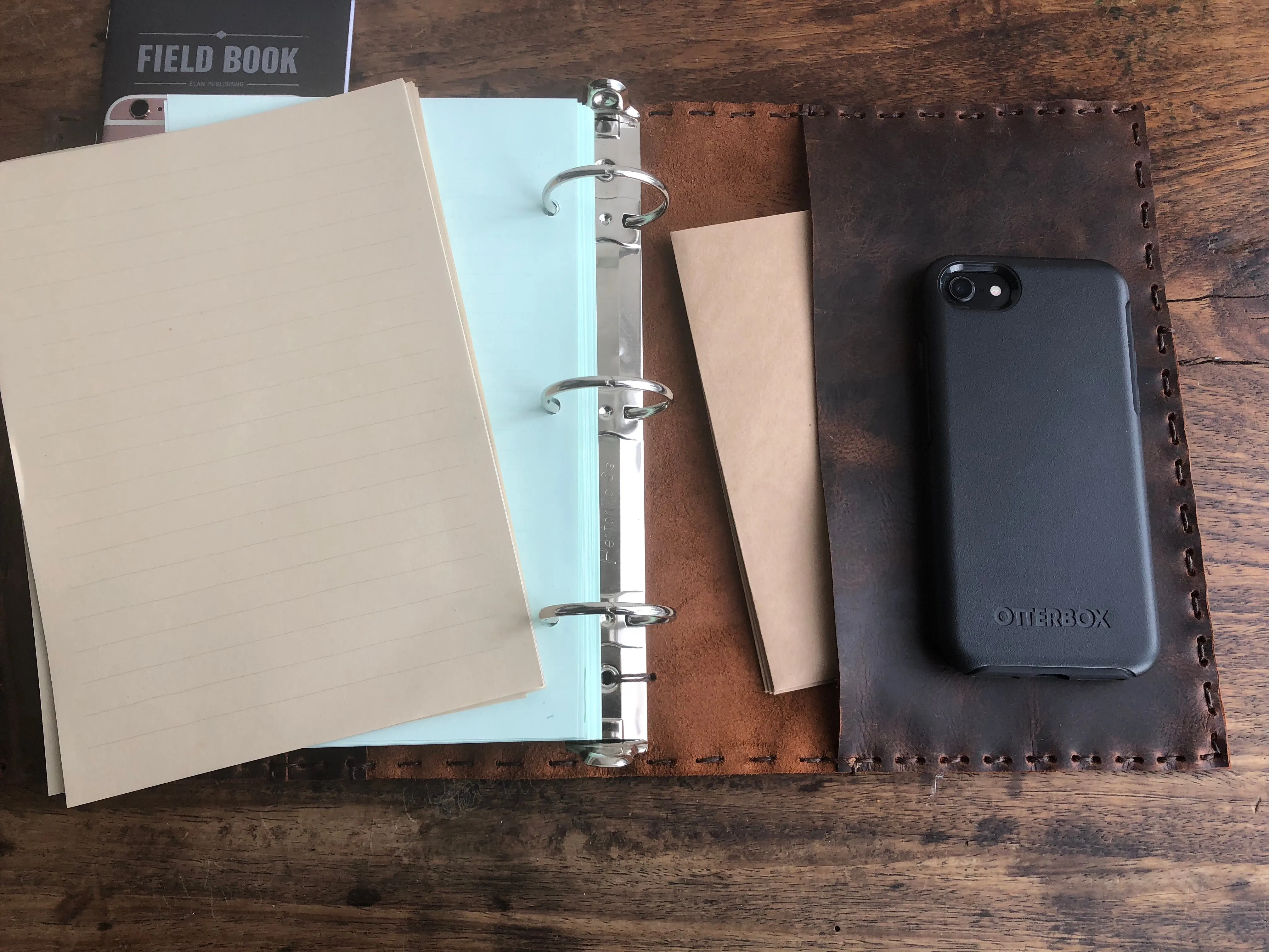 Pocket mini binder, Half page 3 ring notebook, Custom binder journal