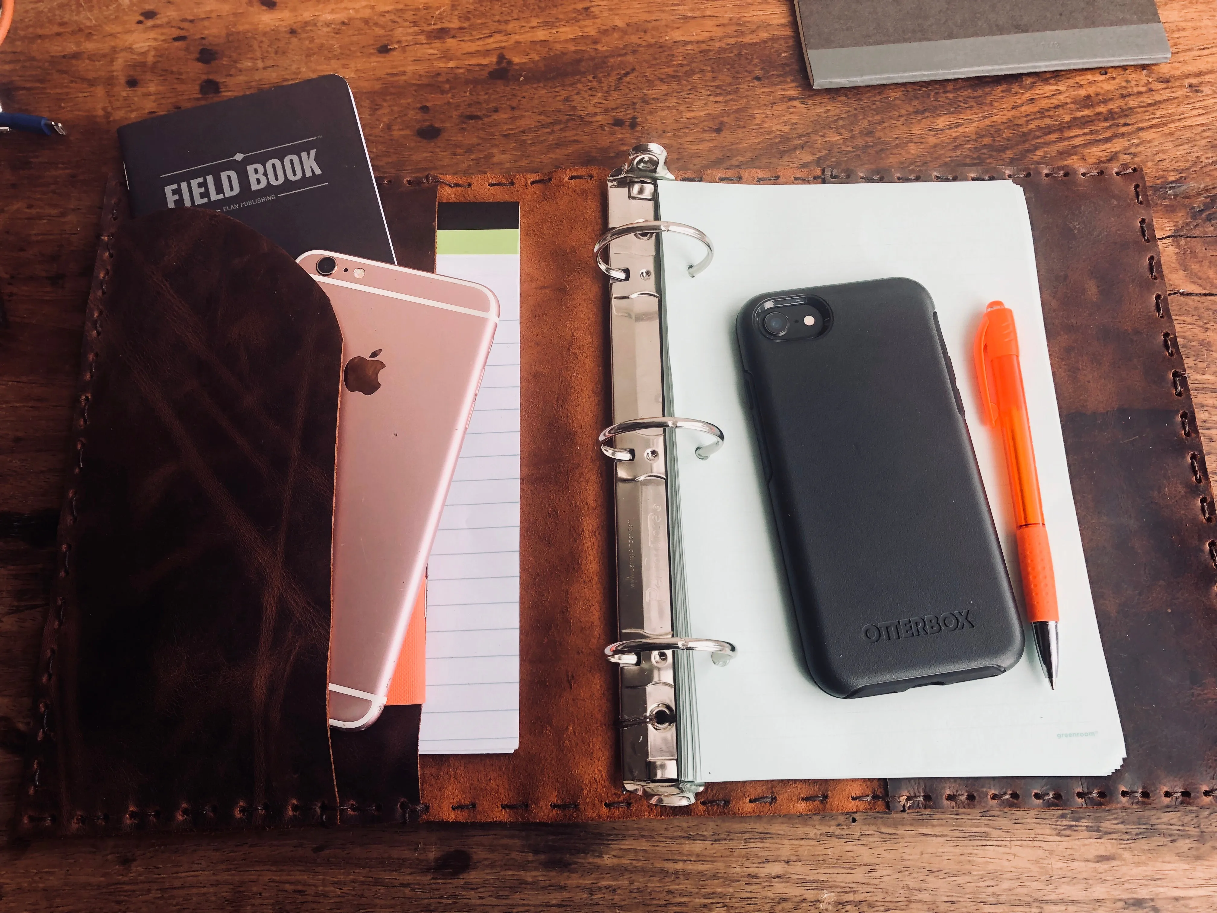 Pocket mini binder, Half page 3 ring notebook, Custom binder journal