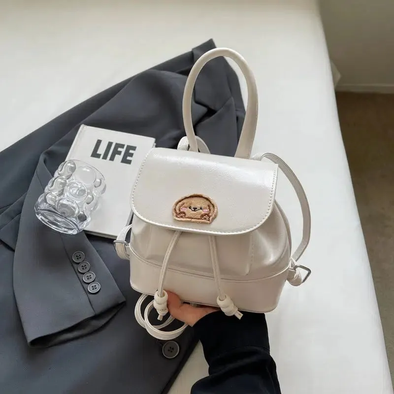 Pocket Organizer Mini Leather Backpack