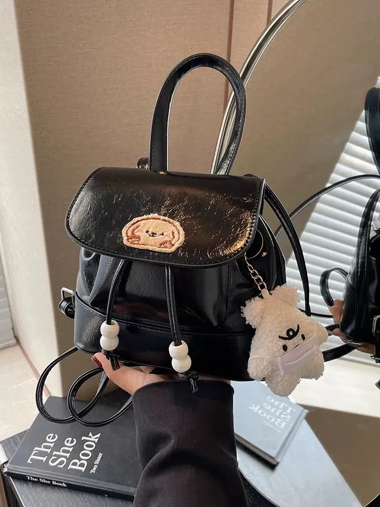 Pocket Organizer Mini Leather Backpack