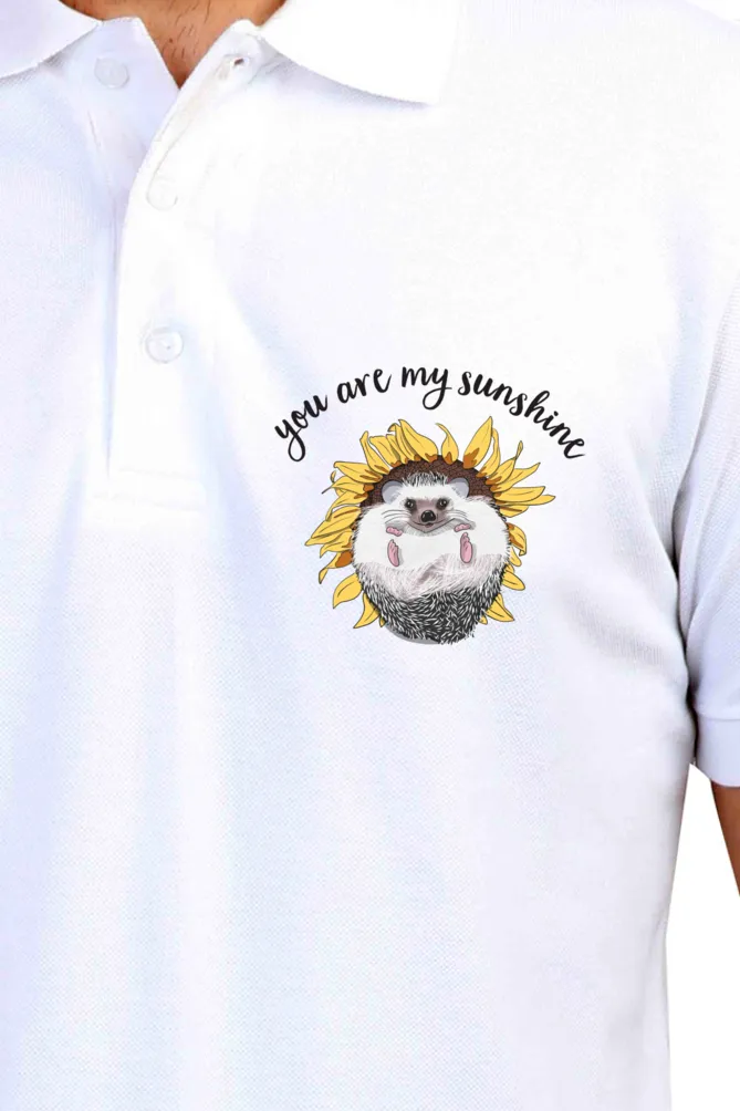 Polo Neck T-Shirt (Men) - Sunny Side Up (10 Colours)