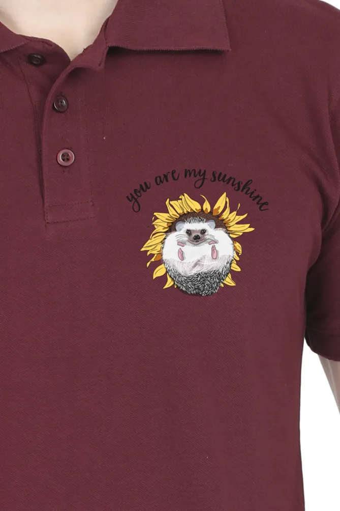 Polo Neck T-Shirt (Men) - Sunny Side Up (10 Colours)