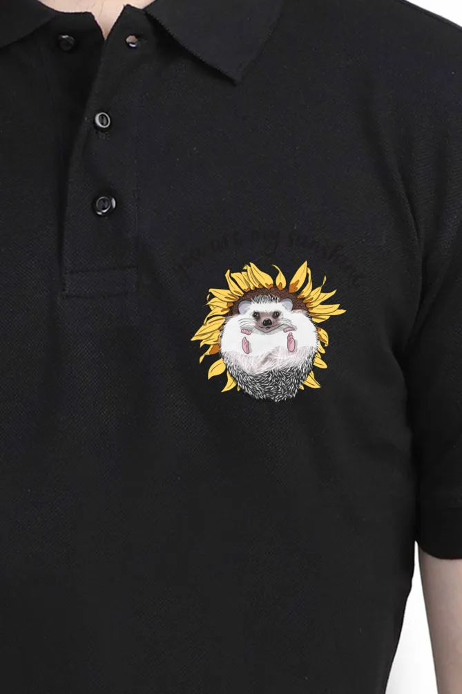 Polo Neck T-Shirt (Men) - Sunny Side Up (10 Colours)
