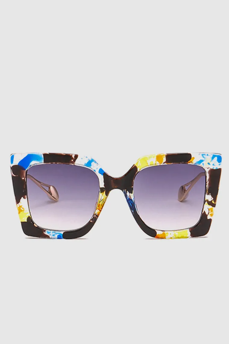 PopBae Women's Retro Cat Sunglasses With Pearl Detail In Tortoise