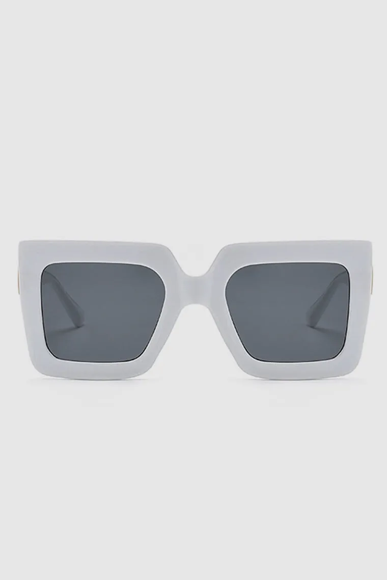 PopBae Women's Square Sunglasses In Sienna And Orange Ombre