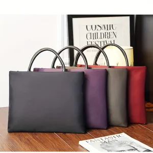 Portable Briefcase Fashion Casual Handbag For Men And Women General Large Capacity File Bag Laptop Bag