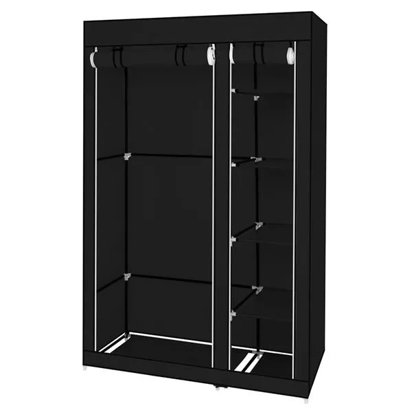 Portable Clothes Closet Wardrobe - Black