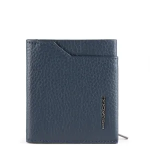 Portafogli Piccolo Piquadro in Pelle con Porta Monete Modus Special Blu