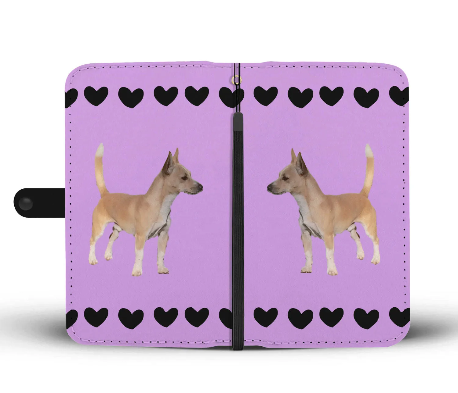 Portuguese Podengo Small Smooth-Haired Phone Case Wallet - Purple