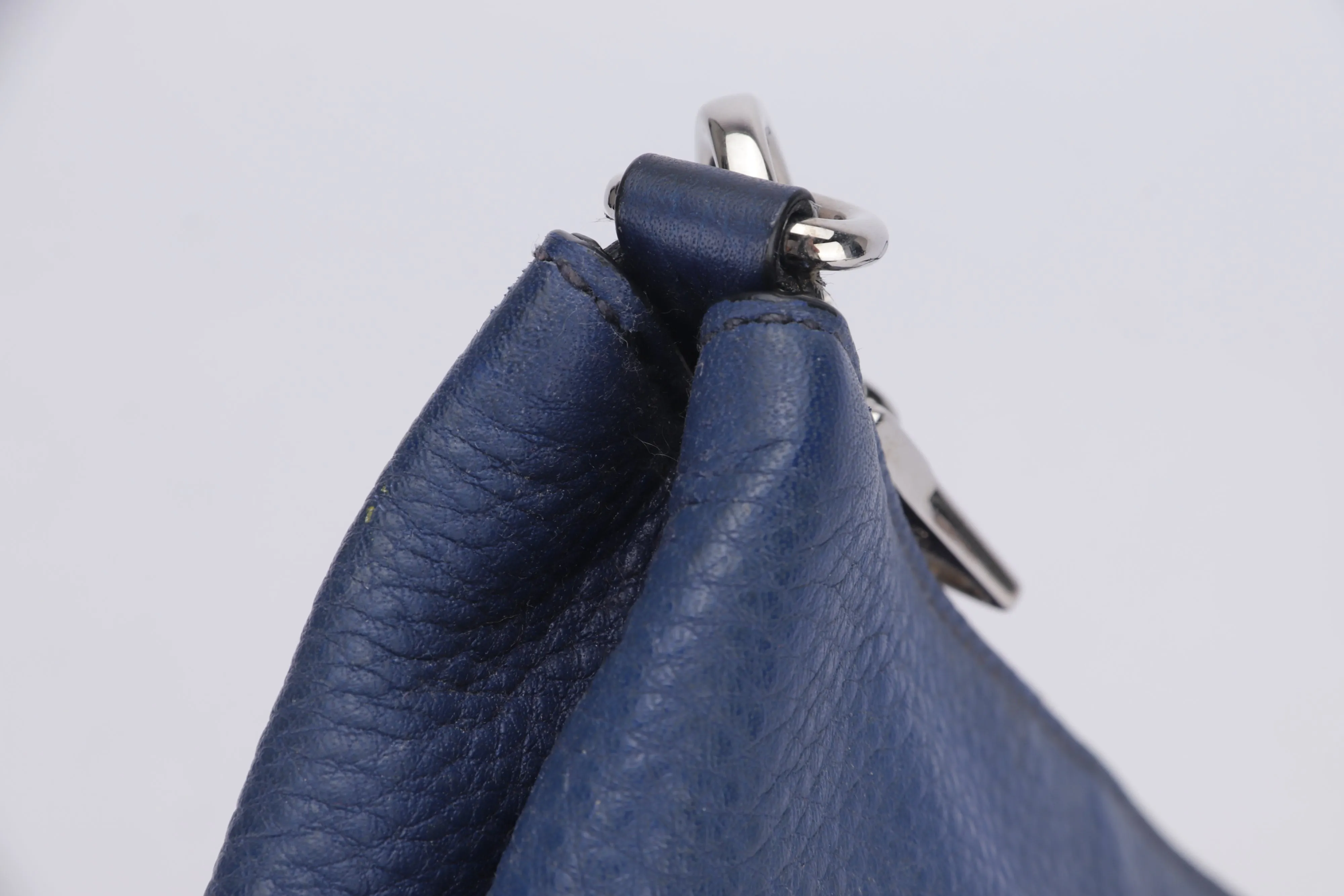 Prada Blue Leather Sling Bag, with Strap, Card & Dust Cover