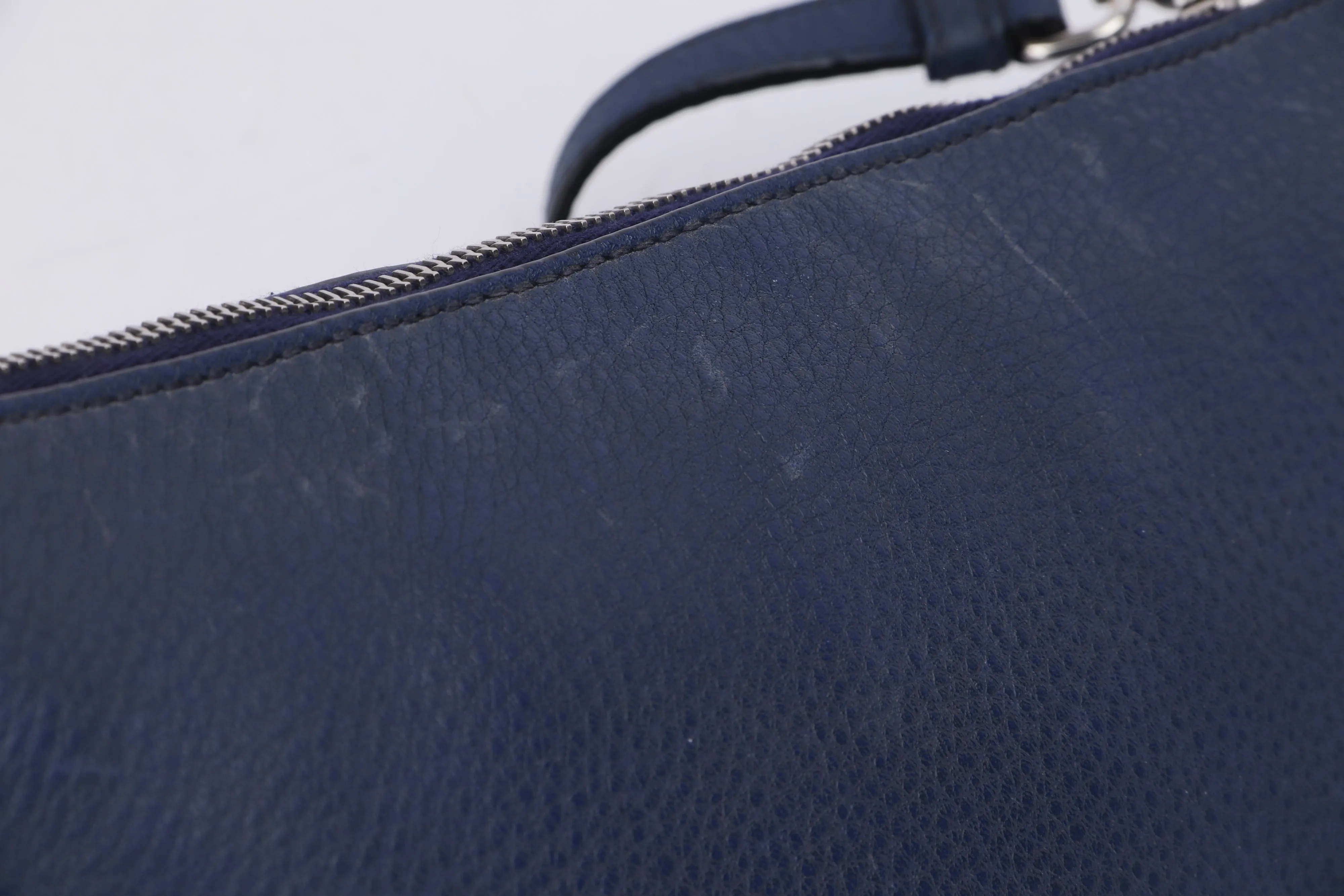 Prada Blue Leather Sling Bag, with Strap, Card & Dust Cover
