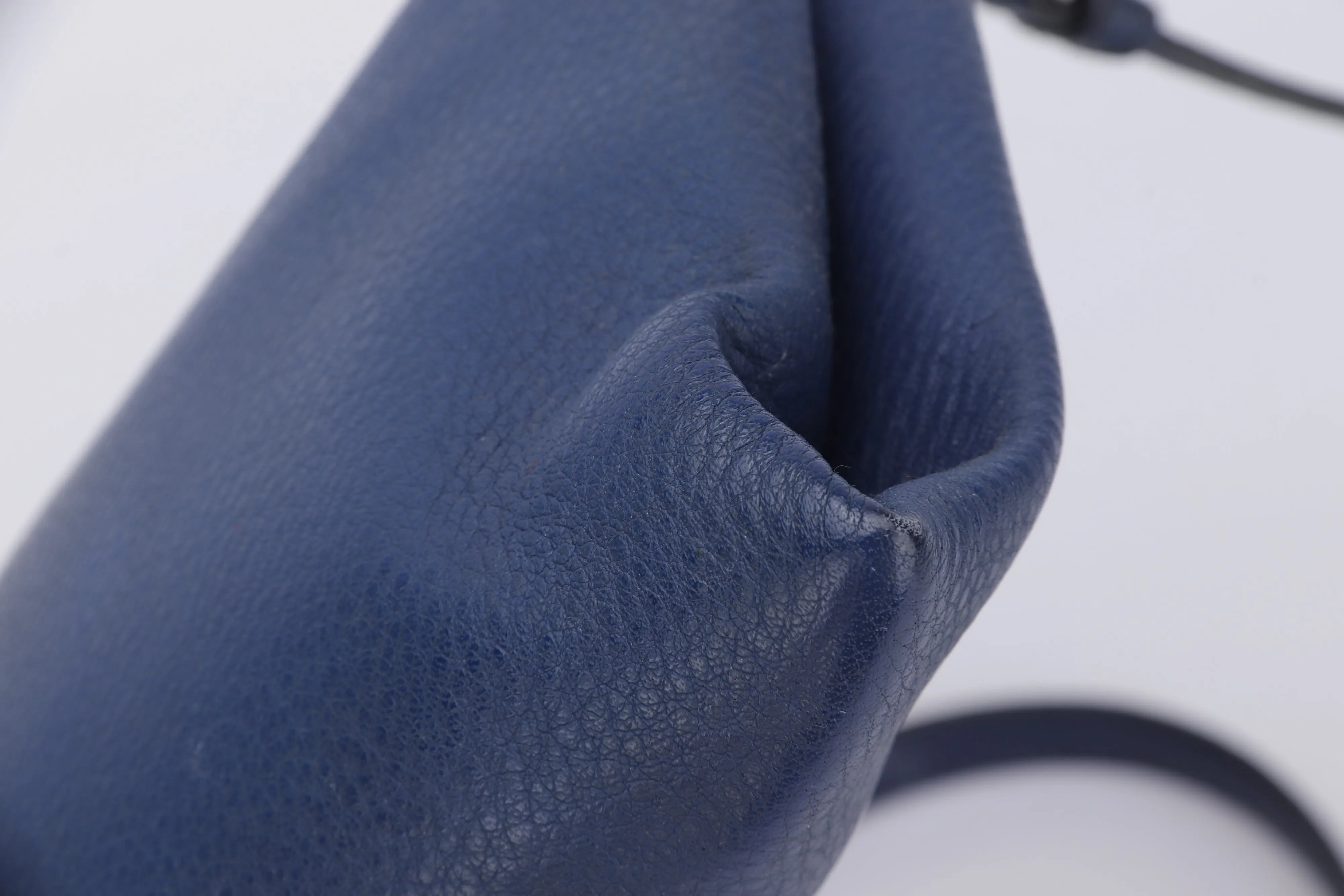 Prada Blue Leather Sling Bag, with Strap, Card & Dust Cover