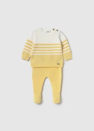 Pre-Order Mayoral 1556 Yellow Spanish Knitted Set