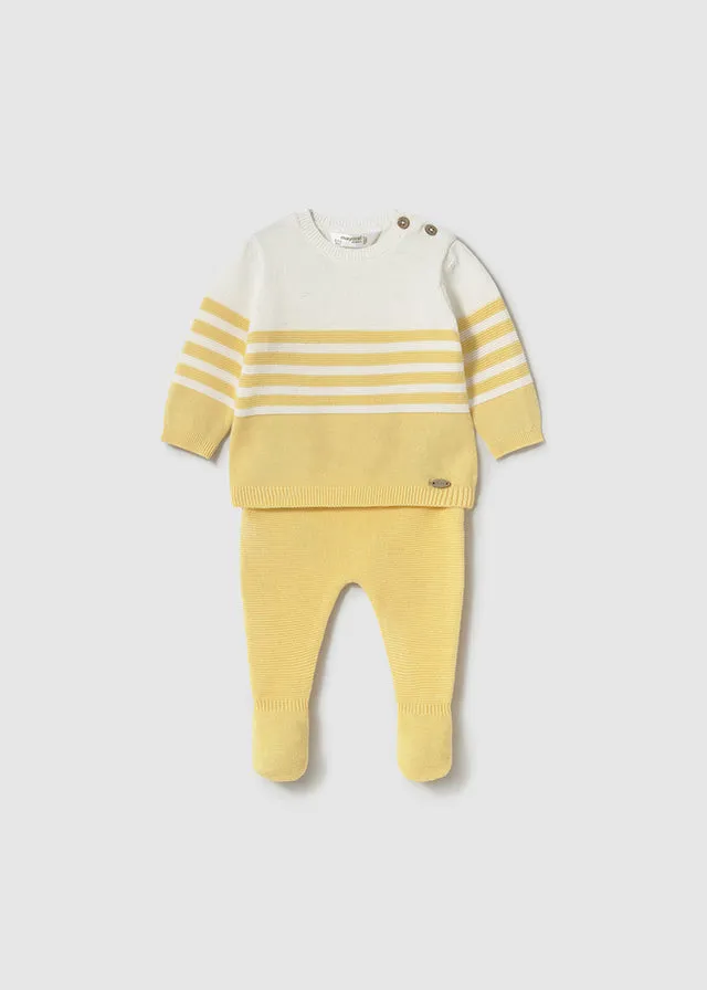Pre-Order Mayoral 1556 Yellow Spanish Knitted Set