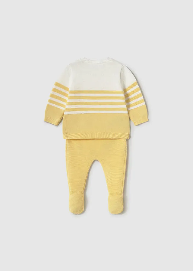 Pre-Order Mayoral 1556 Yellow Spanish Knitted Set