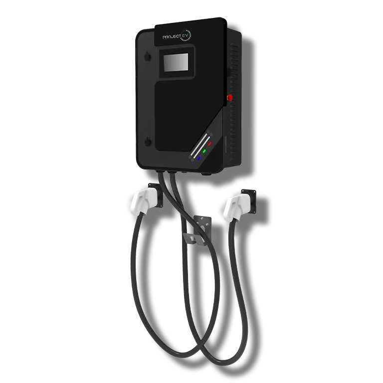Project EV EVD-40D-P-CC 40kW Wall DC Electric Vehicle Charger Dual Gun RFID [CCS/CCS]